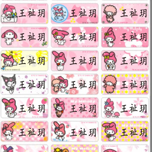 宝宝姓名贴 名字贴 书本文具贴 标签 防水耐磨不干胶贴纸