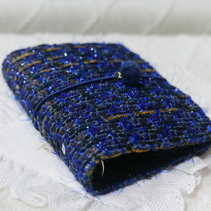 躲在耳里|限量毛呢活页|宝蓝色亮丝精致高级氛围重工手帐本m5a7,文具电教/文化用品/商务用品,手帐/日程本/计划本,淘宝优惠券,粉丝福利购,淘宝优惠卷