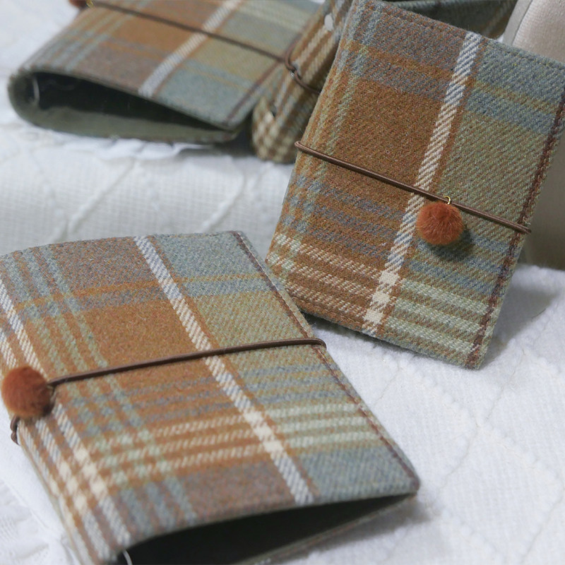 躲在耳里|限量毛呢活页|格纹清新复古小众经典氛围重工手帐本m5a7,文具电教/文化用品/商务用品,手帐/日程本/计划本,淘宝优惠券,粉丝福利购,淘宝优惠卷