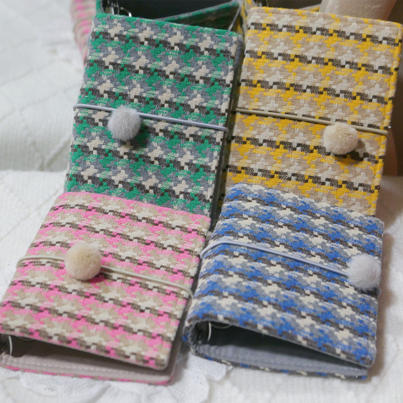 躲在耳里|限量毛呢活页|格纹编织积木精致高级氛围重工手帐本m5a7,文具电教/文化用品/商务用品,手帐/日程本/计划本,淘宝优惠券,粉丝福利购,淘宝优惠卷