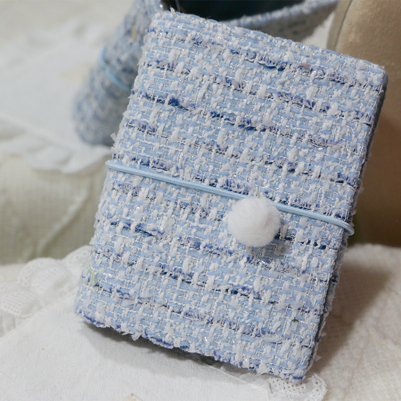 躲在耳里|限量毛呢活页|格纹清新蓝色系高级氛围重工手帐本m5a7,文具电教/文化用品/商务用品,手帐/日程本/计划本,淘宝优惠券,粉丝福利购,淘宝优惠卷