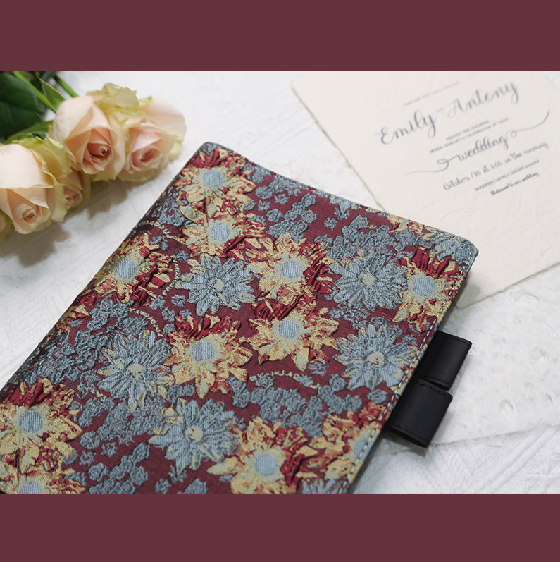 躲在耳里|野苜硬面本|欧式油画抽象高级布面A5活页工作日记笔记本