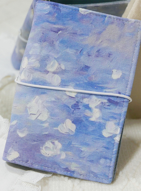 躲在耳里|限量活页手帐|紫色浮雕感韵味高级温柔艺术简约质感m5a7