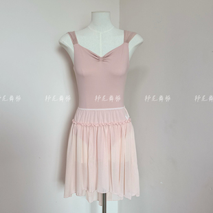 邦尼新款芭蕾舞练功服网纱拼接体操服女成人网纱裙体操服空中瑜伽
