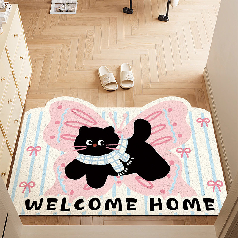 卡通入户门地垫门口进门脚垫可裁剪丝圈耐脏进户门垫高级防滑地毯,居家布艺,入户地垫,淘宝优惠券,粉丝福利购,淘宝优惠卷