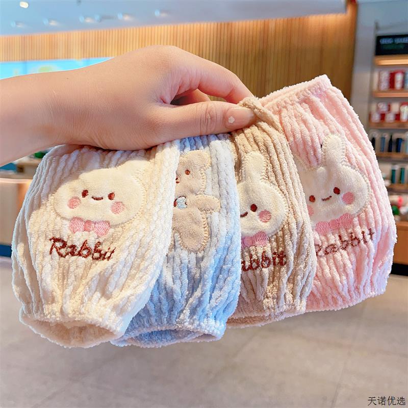 女童卡通毛绒保暖防脏袖套