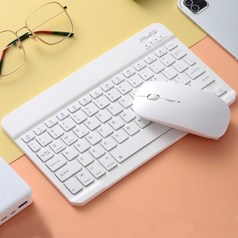平板电脑外接键盘蓝牙无线鼠标套装适用于苹果macbookair ipad
