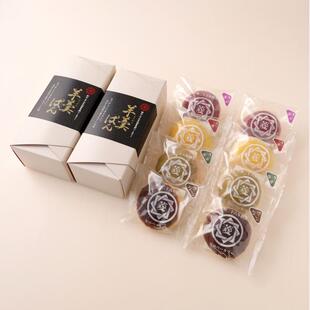 日本原装进口菱田面包店羊羹锅4种8件套甲子酱紫薯栗子抹茶各2个