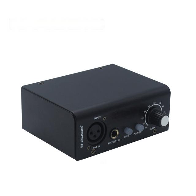 多通道话筒麦克风放大器 增益平衡式XLR幻像电源 话筒前置放大器