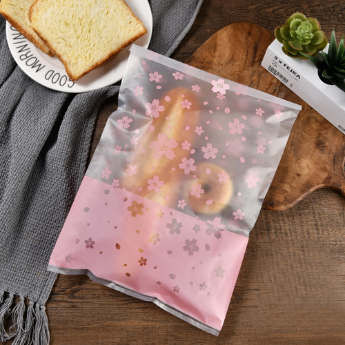 面包袋透明平口樱花24x34cm50枚