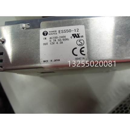 原装二手进口POWER SOURCE 直流开关电源 ESS50-12 12V 4.3A