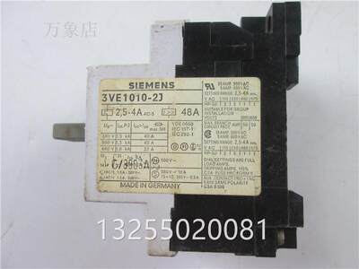 德国 SIEMENS 电机保护断路器 3VE1010-2J 2.5-4A 实物拍摄