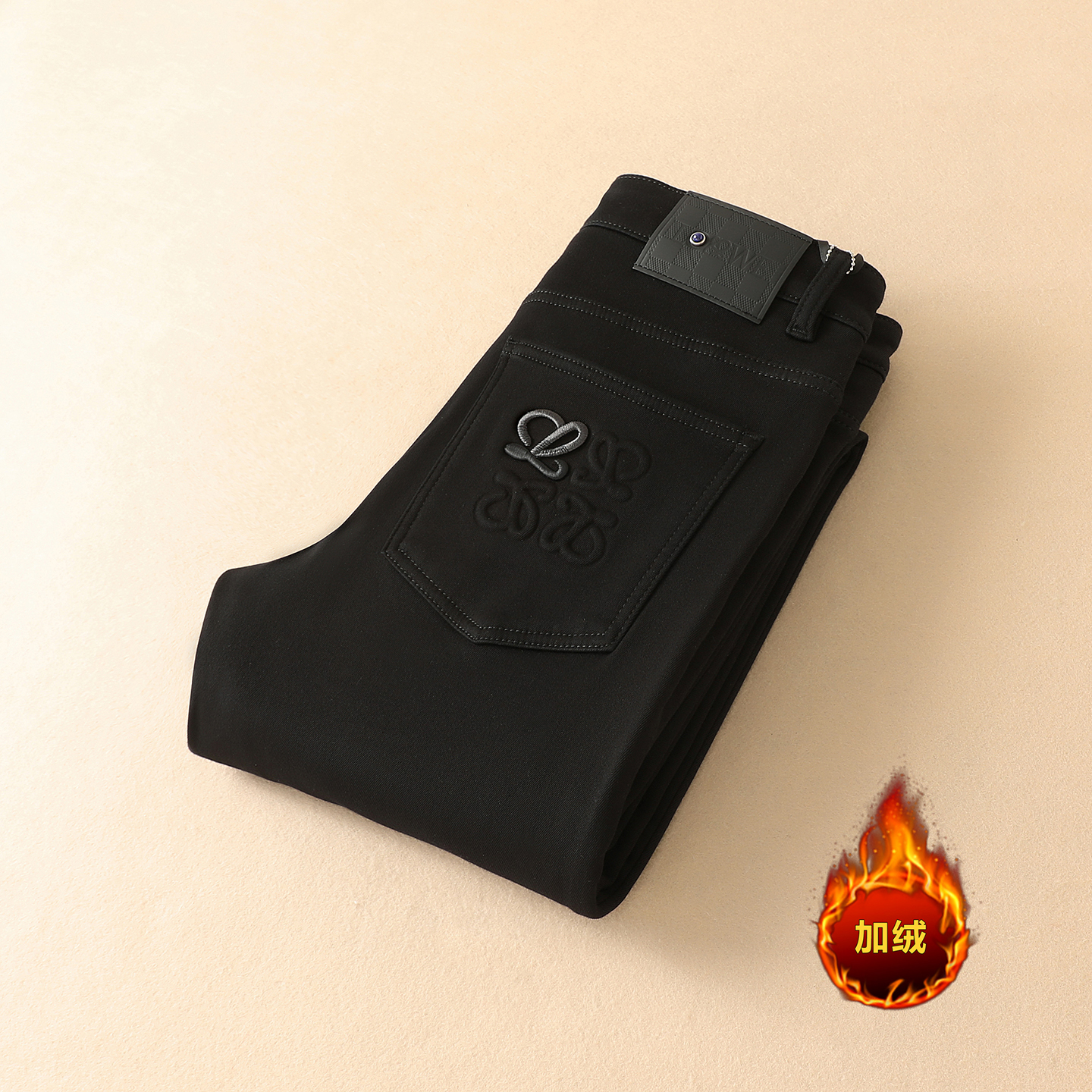 不褪色加绒加厚9392P180冬季男修身牛仔裤控255低成交235，男装牛仔裤，钱塘6008(原3014)