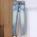 货号9618P1802026年春夏男士修身小直筒牛仔裤终端售价230，男装牛仔裤，钱塘6008(原3014)