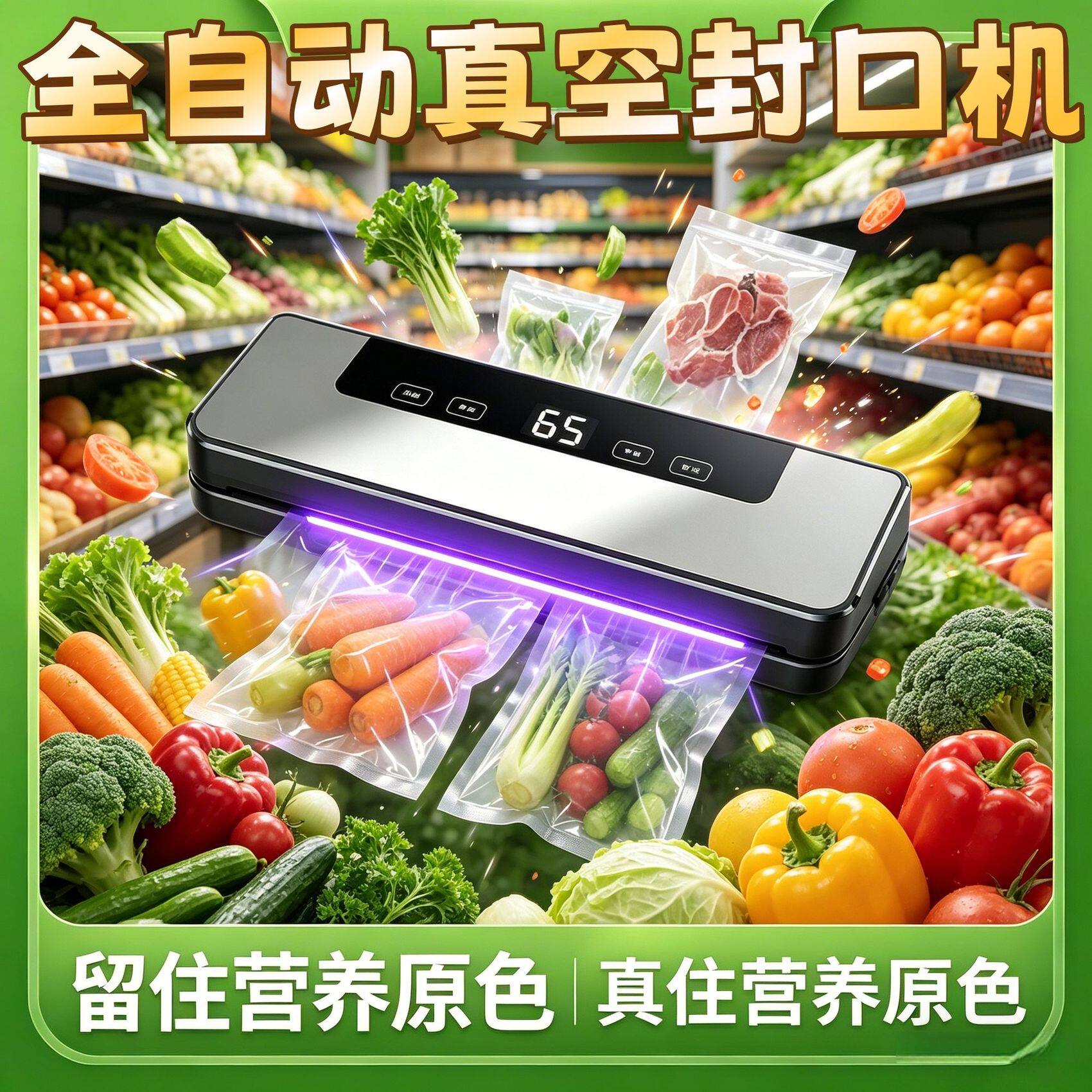 封口机家用食品包装机食物抽气