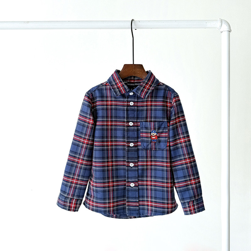 儿童衬衣2026新款男童格子洋气休闲衬衫春秋款中大童帅气上衣外套,童装/婴儿装/亲子装,衬衫,淘宝优惠券,粉丝福利购,淘宝优惠卷