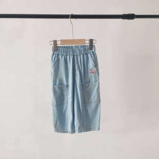 2026夏季 中大童纯棉中裤 新款 透气牛仔九分裤 子 男女童薄款 儿童童装