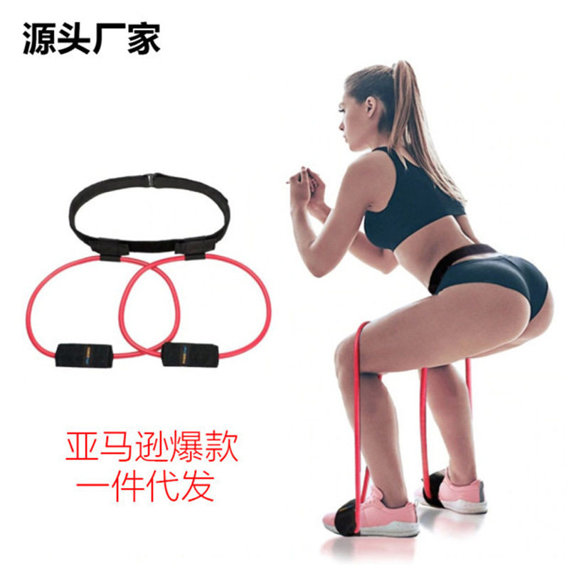阻力带booty belt腰部拉力管 弹跳腿部健身训练脚蹬器