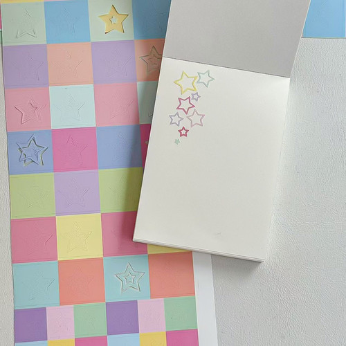 piloomi糖果色星星框框圈圈基础贴纸卷分装套圈圈基础图案合集