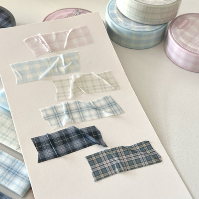 8hours不打烊基础格纹贴纸卷分装基础款deco装饰点缀手账胶带贴纸