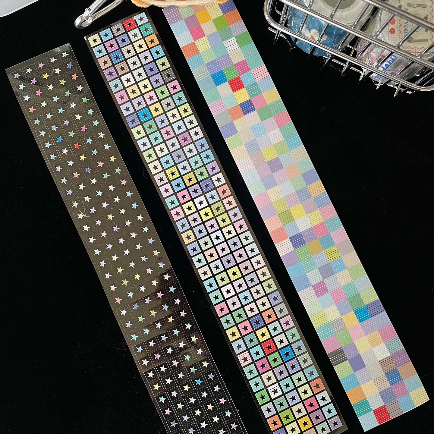 北上be shining双切波点小糖豆小星星贴纸卷分装基础款手账胶带