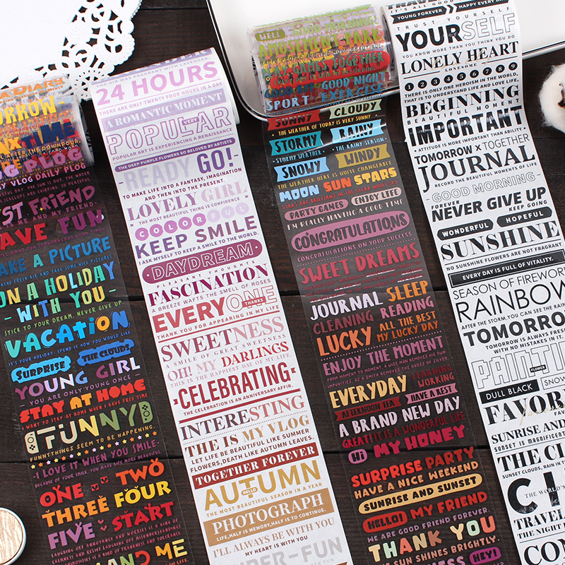 小蚂蚁ant艺术家标题文字系列胶带pet和纸新品文字素材小宜手帐