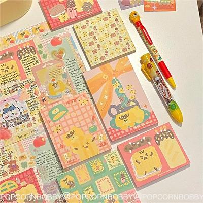 PopcornBobby炸糊狗原创快乐的小饼干便签分装可爱文具手帐新品