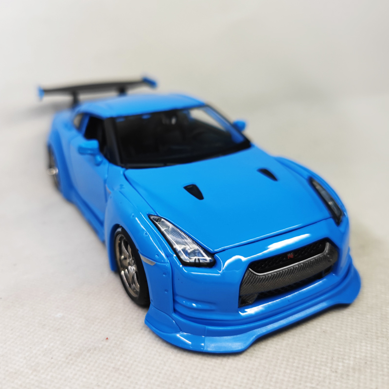 新品1/24 GT-R r34 JDM S15合金汽车模型送男友圣诞节礼物