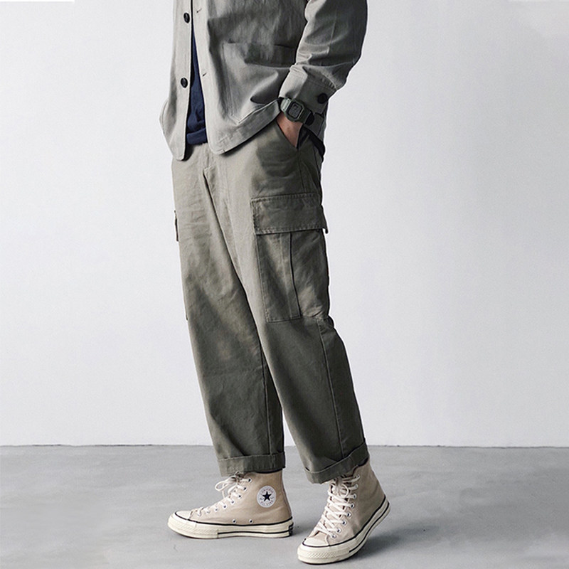 Equality 休闲工装裤男国潮牌复古宽松九分裤vibe风裤子锥形长裤|ruв категории Мужская одежда, брюки - от Buy2taobao.com для оказания профессиональной услуги покупки агента Taobao