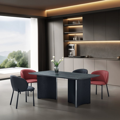 现代简约意式天然绿松石餐桌