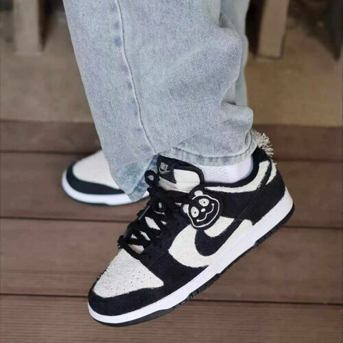 Nike耐克男女黑白熊猫翻毛皮板鞋