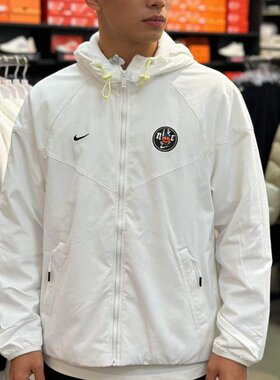 耐克Nike男摇粒绒里连帽梭织夹克