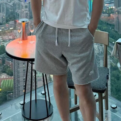 Nike耐克男五分刺绣毛边休闲短裤