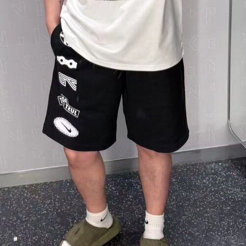 Nike耐克男多logo印花休闲五分裤