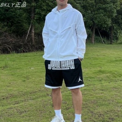 梭织防风跑步男Nike耐克防晒茄克