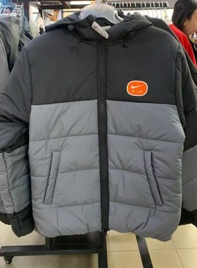 Nike耐克男连帽保暖棉服夹克外套