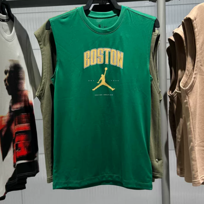 Nike耐克Jordan男NBA波士顿凯尔特人队速干篮球运动背心T恤HV4743