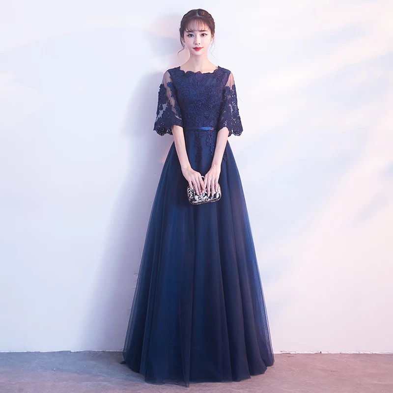 大码晚礼服女胖mm 显瘦宴会气质加肥加大欧美年会长款礼服裙200