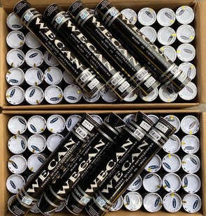 黑威肯WECAN羽毛球中驼背绿威肯鹅毛耐打俱乐部用黑威羽毛球黄威