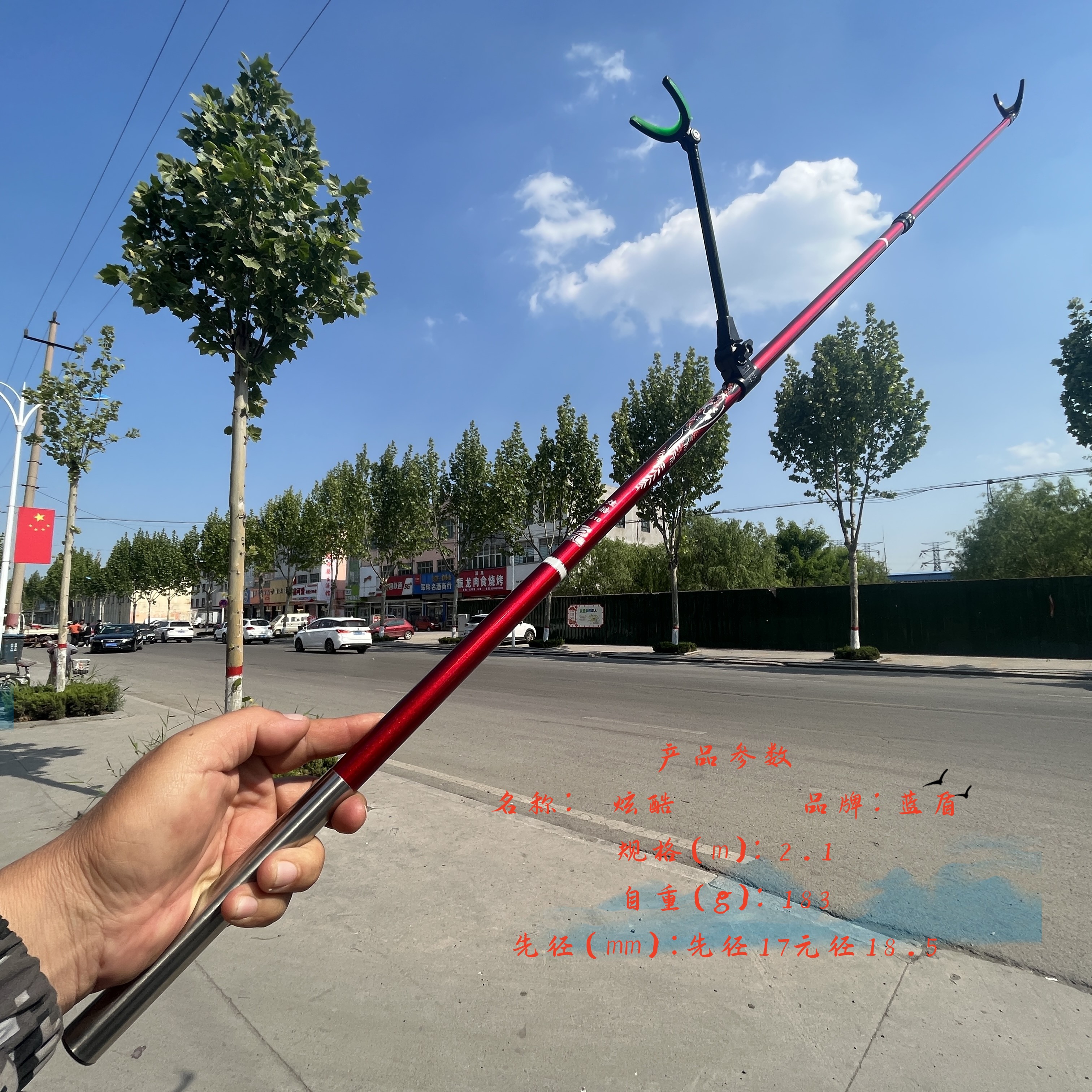 炫酷抄网轻挺硬野钓黑坑碳素