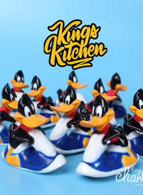 怀旧玩具达菲鸭Daffy Duck大活鸭太菲鸭摆件玩具人偶公仔