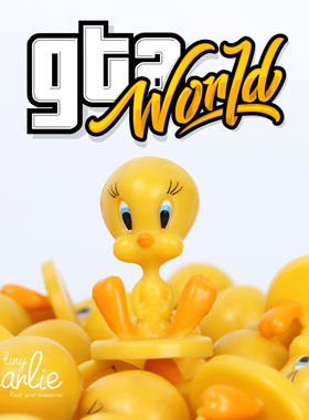 正版出口散货翠儿崔弟崔迪TWEETY BIRD翠迪卡通公仔摆件手办玩具