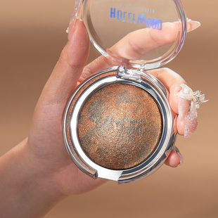 輕歐美妝古銅色腮紅粉黃黑皮高光修容眼影多功能盤Bronze Blusher