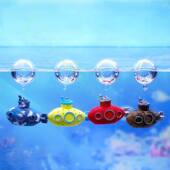 鱼缸造景摆件漂浮迷你潜水艇漂浮悬浮装 饰观赏鱼缸造景海底世界