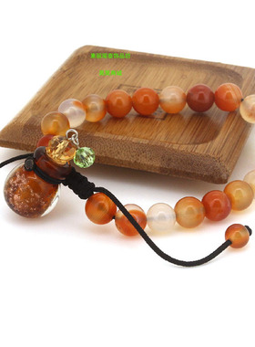 幸运如意琉璃精油瓶随身香薰手绳