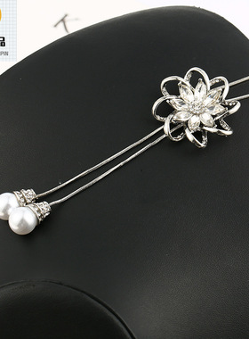 秋冬马眼花流苏花朵毛衣链女日韩时尚百搭气质长款项链饰品吊坠