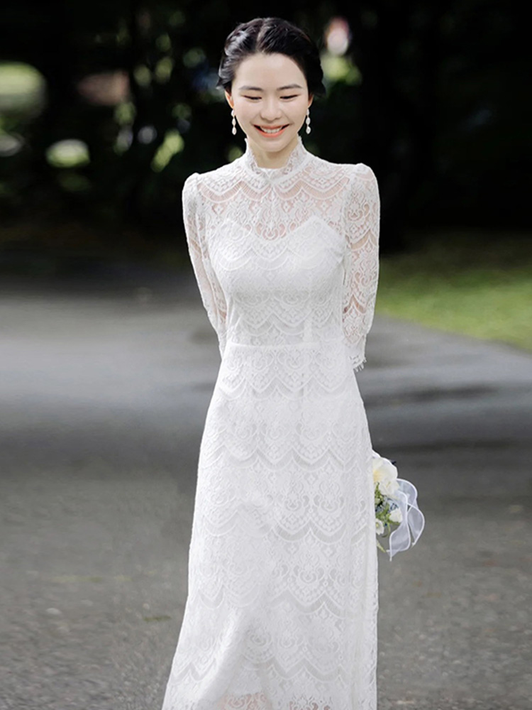 梵娜仙衣气质订婚敬酒旗袍