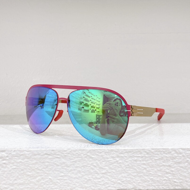 时尚新款太阳眼镜墨镜collapse高品质高质感百搭潮酷金属大框反光