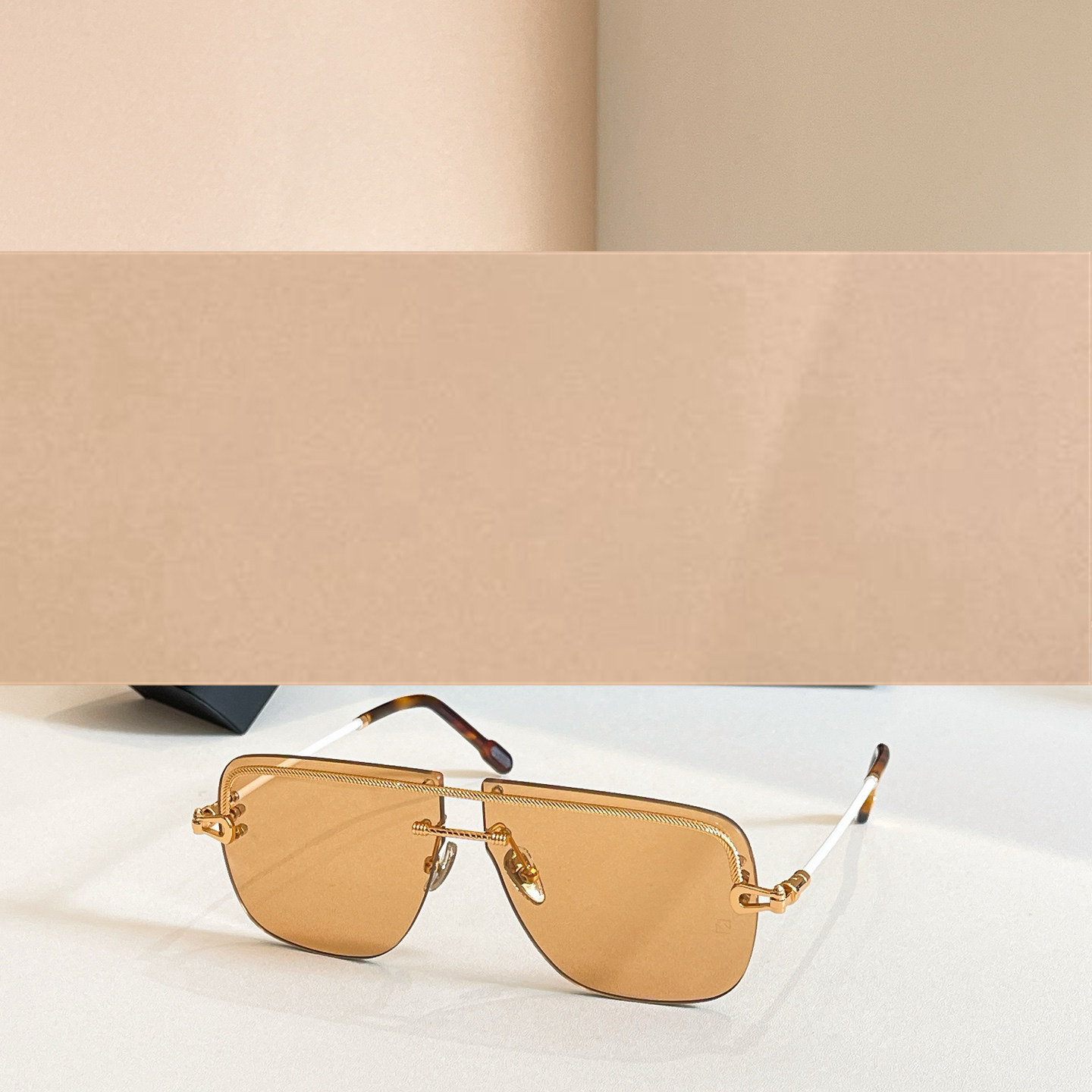 时尚新款太阳眼镜高品质高质感百搭遮阳大气40071U金属方框