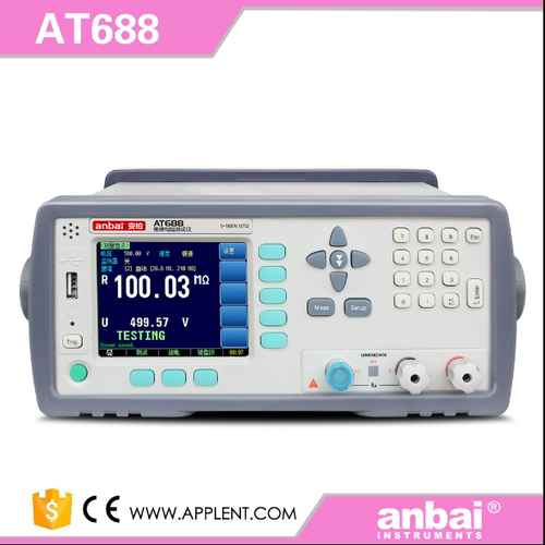 Applent 安柏AT688 数显绝缘电阻测试仪 中英文切换